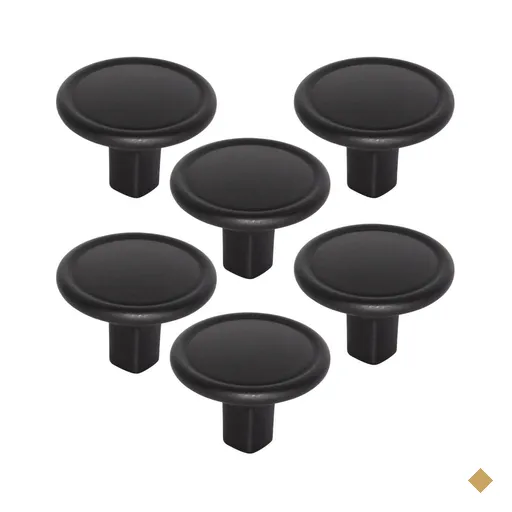 Kit 6 Puxadores 1764 Grenade Ponto Preto Fosco Móveis Armários Gavetas…