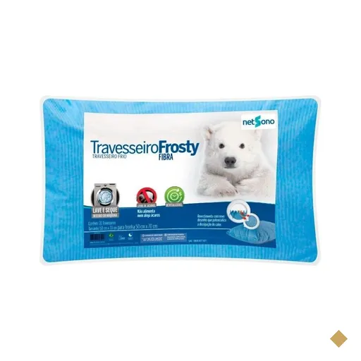 Travesseiro Frosty Fibra Netsono 50x70x16cm
