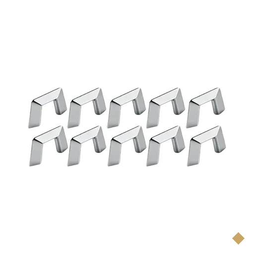 Kit 10 Puxadores Alça para Móveis 5,2cm Primo Cromado Bigfer Gavetas…