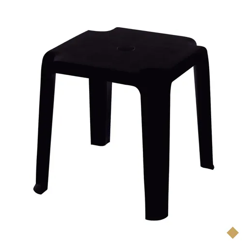 Mesa de Apoio Tramontina Pituba ECO 40 x 40 x 40 cm em Polipropileno Preto