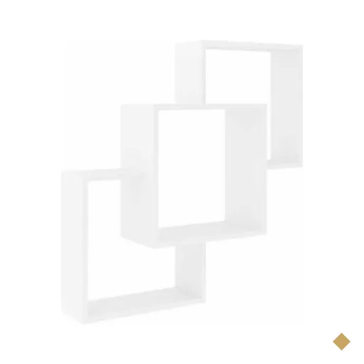 Cubo Quarto Solteiro Nicho AM 3080 Branco - Movelbento