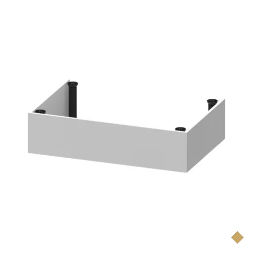Kit Rodapé para Balcão Cozinha 70cm Veneza com Pés Multimóveis MP3729