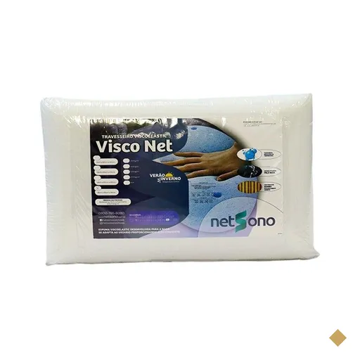 Travesseiro Netsono Visco Net Verão e Inverno 40x60x11cm