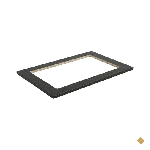 Tampo Para Balcao Cooktop 4 Bocas MDF 80 cm Kali 1225815 Onix Nicioli