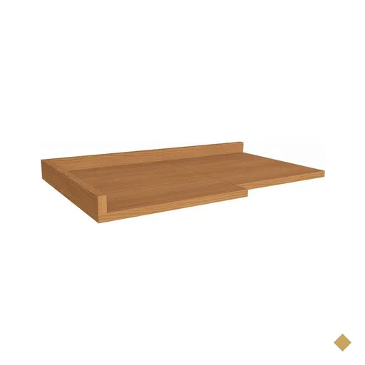 Tampo de Cozinha Modulado p/ Balcão Canto Reto Ciela E611 98cm Canela -…