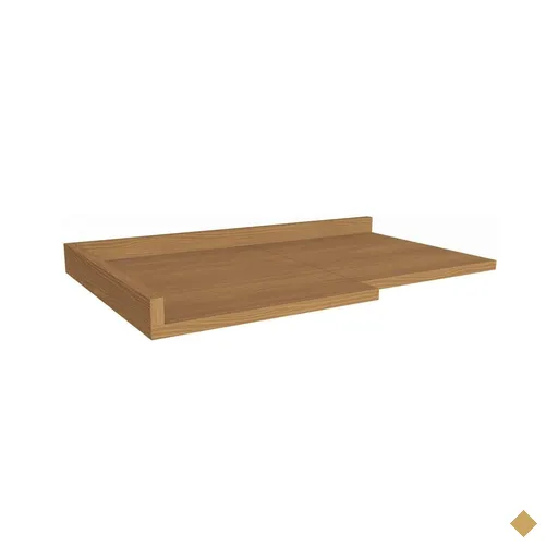 Tampo p/ Balcão Cozinha Canto Reto E611 98cm Canela - Kappesberg