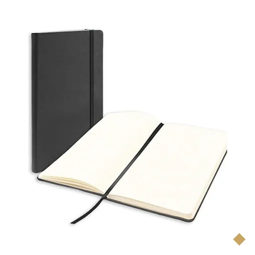 Caderno de anotações pontilhado, Capa Dura, 80 folhas, Preto, 13x21 cm…