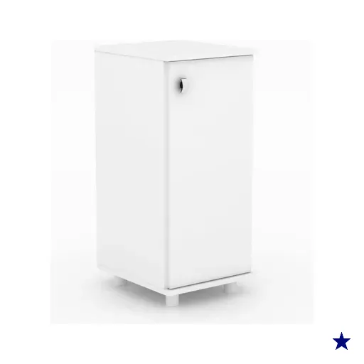 Gabinete Lavanderia BL3306 c/ 1 Porta Branco - Tecno Mobili