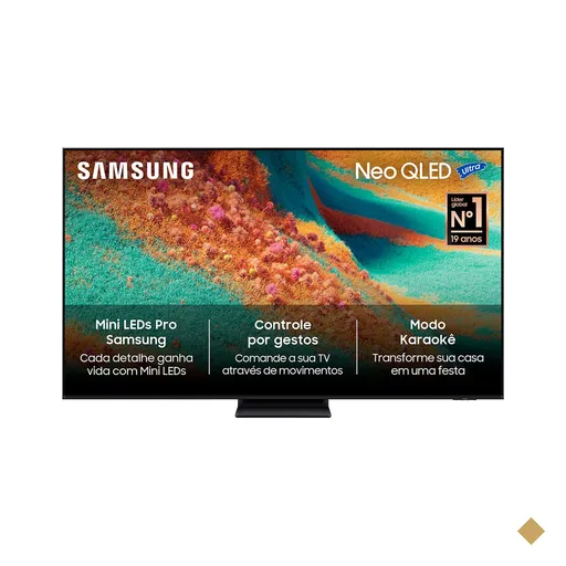 Smart TV Samsung Neo QLED Ultra 4K 75" Polegadas 75QN85F com Vision AI 2025