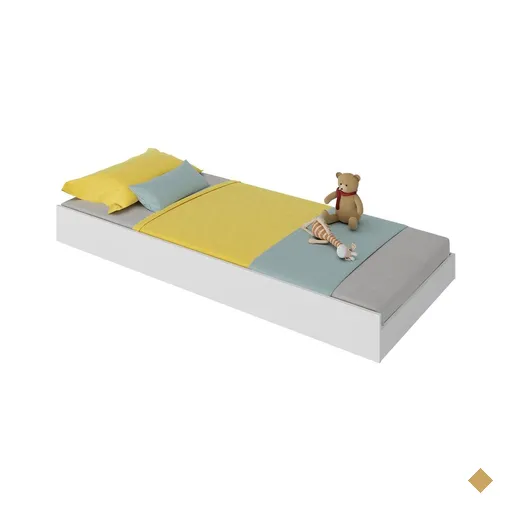 Cama Auxiliar para colchão 78x188cm Cocadinha Multimóveis BB354 Branco