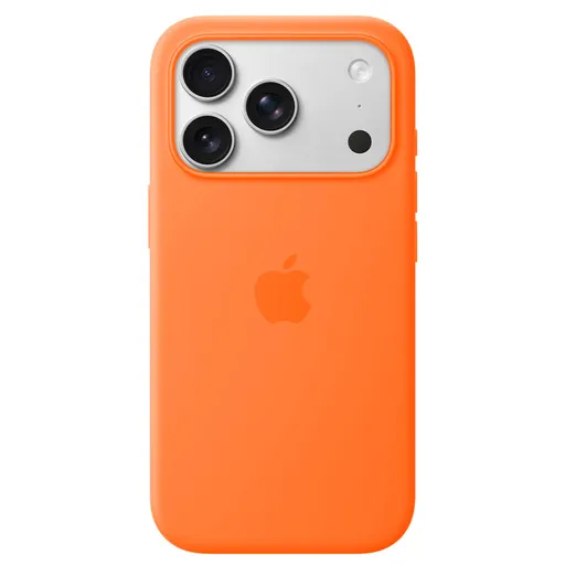 Capa para iPhone 17 Pro com MagSafe de Silicone Laranja - Apple