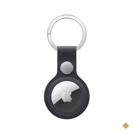 Chaveiro de tecido FineWoven para AirTag – Preto
