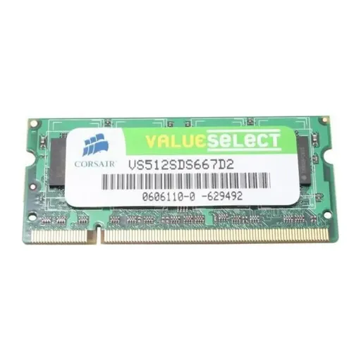 Memória Corsair 512MB DDR2 SO-DIMM 667MHz PC2-5300